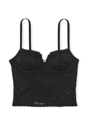 Lace Balconette Corset Top, PINK, L-DD